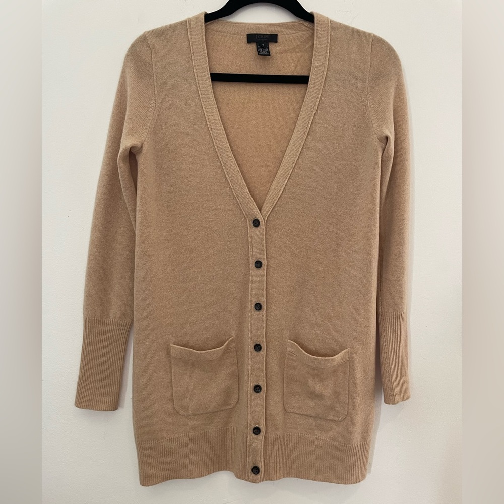 J Crew Long Cashmere Cardigan XS-S